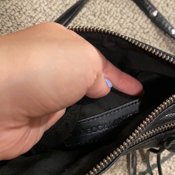 Rebecca Minkoff Zip Leather Crossbody with chain - Picture 5 of 6